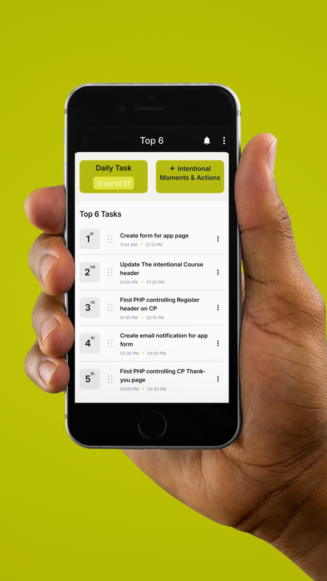 Intentional Sidekick App